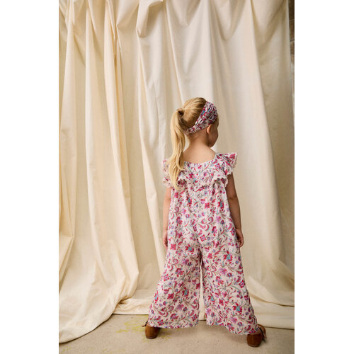 Louise Misha Haarband met rode bloemenprint