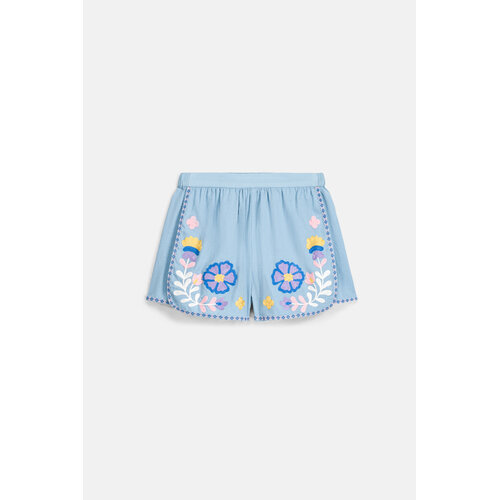 Louise Misha Blauwe short met borduursels