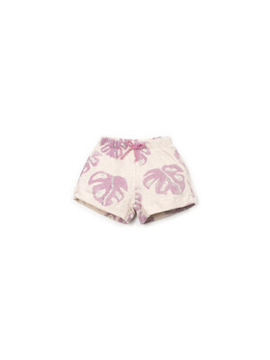 Play up Printed Embellished Jersey Shorts | Monstera
