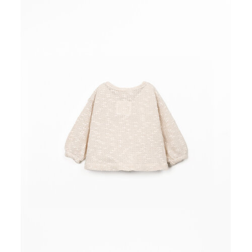 Play up Tijdloos baby vestje in ecru