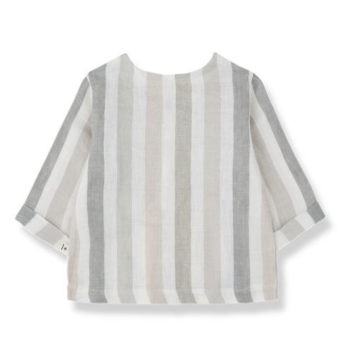 1 + in the family Licht gestreepte linnen blouse 1 + in the family Licht gestreepte linnen blouse