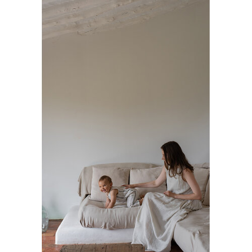 1 + in the family Licht gestreepte jumpsuit