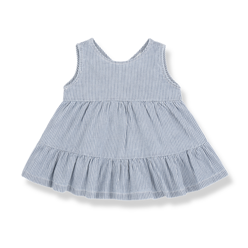 1 + in the family Mouwloos spijkerjurkje met krijtstreep