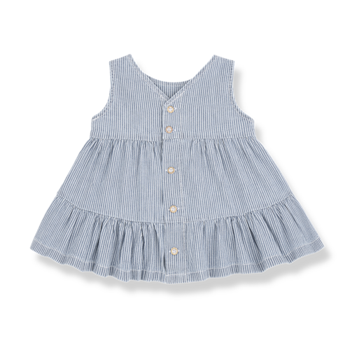 1 + in the family Mouwloos spijkerjurkje met krijtstreep