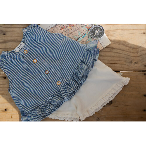1 + in the family Denim top met ruffle 1 + in the family Denim top met ruffle