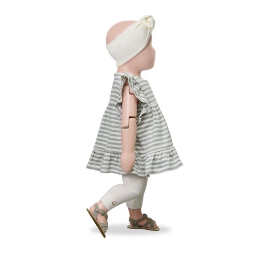 1 + in the family Ecru baby haarband met knoop detail