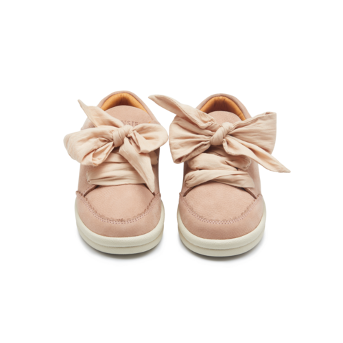 Donsje Leren sneaker in roze