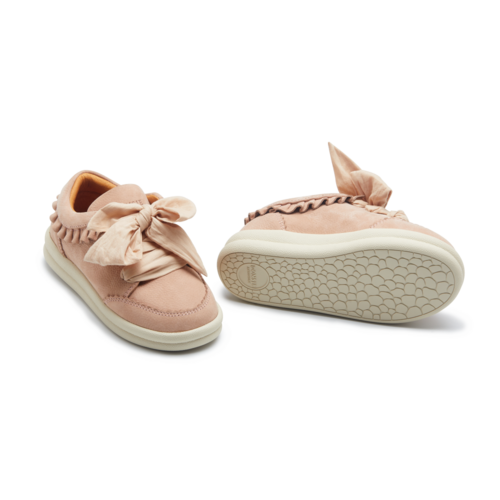 Donsje Leren sneaker in roze