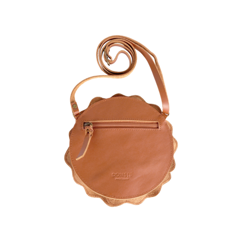 Donsje Leren tasje in de vorm van een bloem