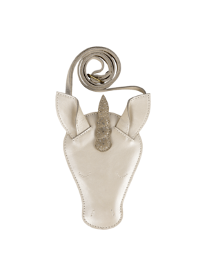Donsje Blinc Purse | Unicorn | Off White Metallic Leather