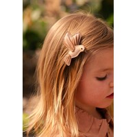 Zaza Sky Hairclip | Hummingbird | Clay Metallic Leather