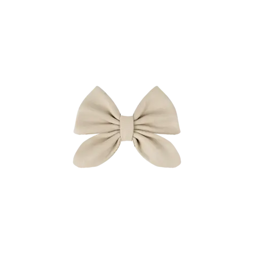 Donsje Leren haarclip strik licht paars Donsje Leren haarclip strik licht paars