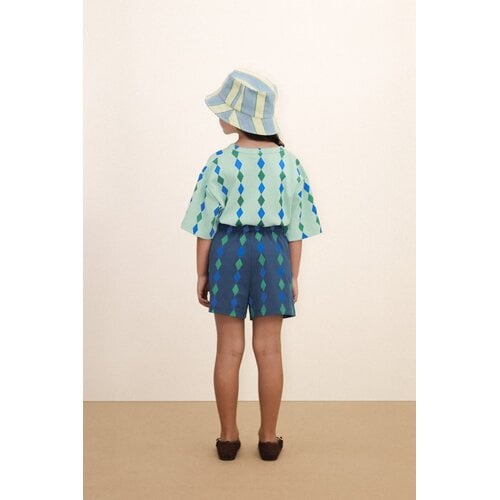 Tinycottons Short met print in donkerblauw