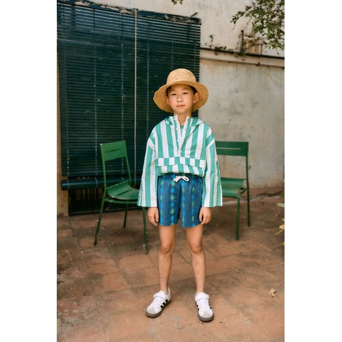 Tinycottons Short met print in donkerblauw