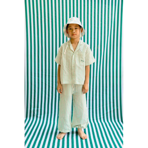 Tinycottons Groen gestreept shirt