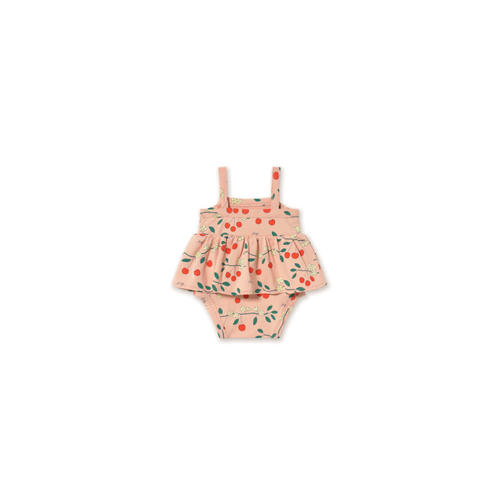 Tinycottons Zomerse romper met kersjes Tinycottons Zomerse romper met kersjes