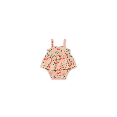 Tinycottons Zomerse romper met kersjes Tinycottons Zomerse romper met kersjes