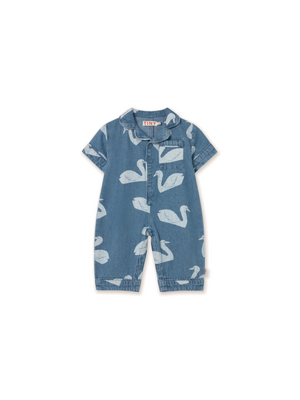 Tinycottons Big Swans Baby One-Piece Tinycottons Big Swans Baby One-Piece