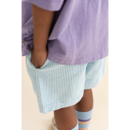 JENEST Blauwe corduroy short