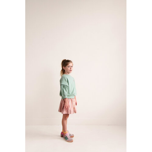 JENEST Groene sweater met ballonmouw