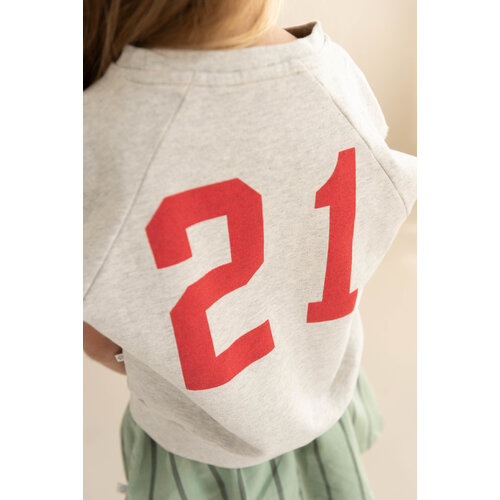 JENEST Grijze mouwloze sweater