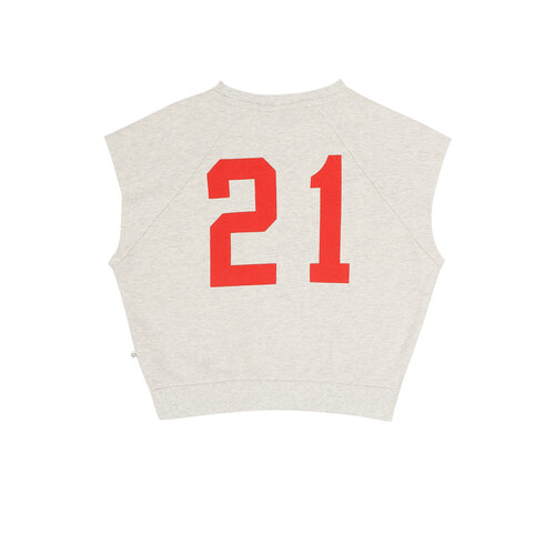 JENEST Grijze mouwloze sweater