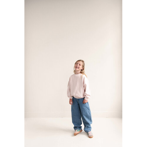 JENEST Roze sweater met opdruk