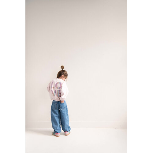 JENEST Roze sweater met opdruk