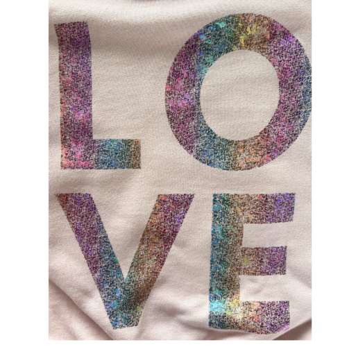 JENEST Roze sweater met opdruk