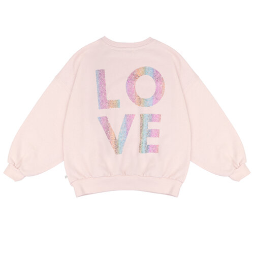 JENEST Roze sweater met opdruk