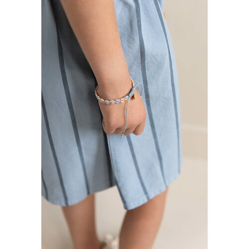 JENEST Bloemen armbandje roze