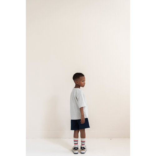 JENEST Grijs t-shirt met logo print