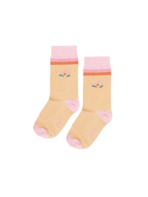 JENEST Flower Socks | Peach Orange
