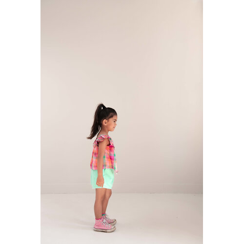 JENEST Geruite mouwloze top