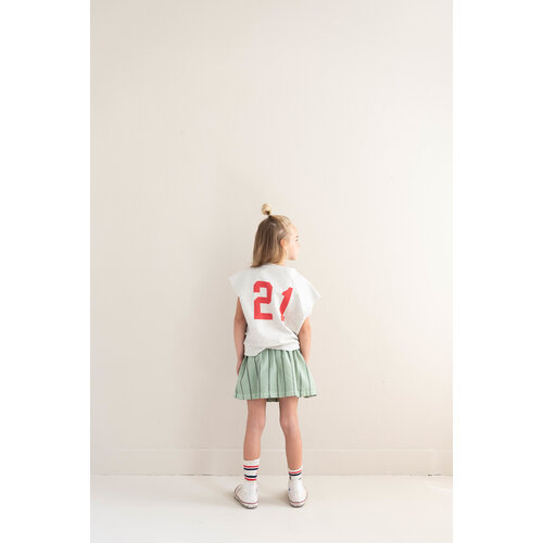 JENEST Groen rokje met strepen