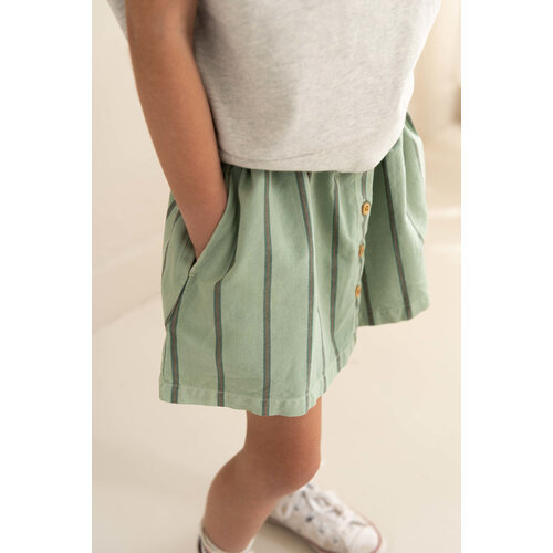 JENEST Groen rokje met strepen