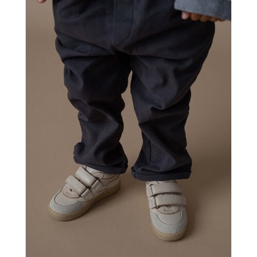 Donsje Leren sneaker met klittenband