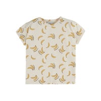 All-Over Banana Print T-Shirt Cream
