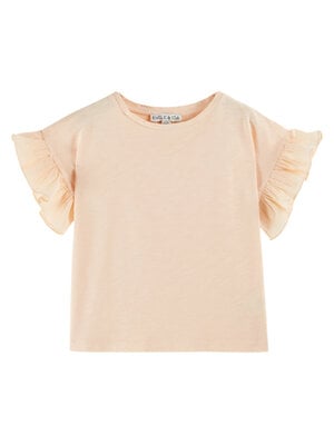 Emile Et Ida Slub Jersey T-Shirt Apricot