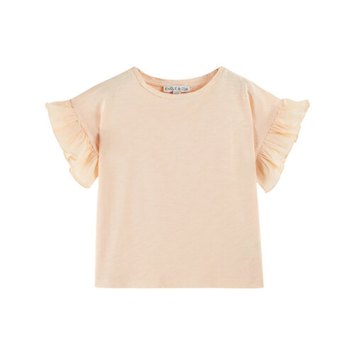 Emile Et Ida Slub Jersey T-Shirt Apricot