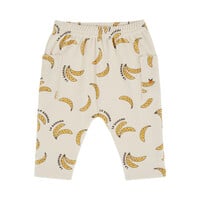 Printed Terry Pants Banana Cream