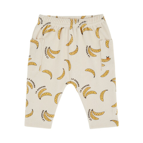 Emile Et Ida Printed Terry Pants Banana Cream