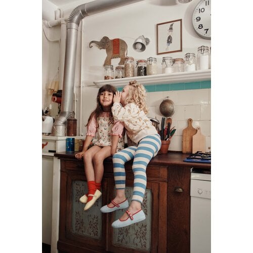 Emile Et Ida Blauw gestreepte legging Emile Et Ida Blauw gestreepte legging