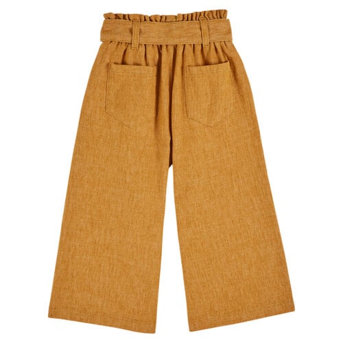 Emile Et Ida Broek met wijde pijpen in mosterd kleur