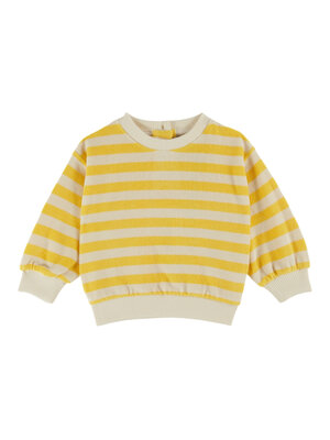 Emile & ida Striped Terry Sweatshirt Mimosa