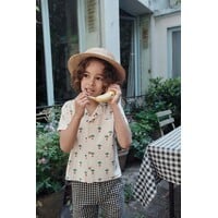 Printed Terry Shirt Radish Cream