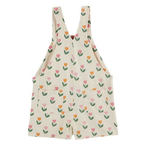 Emile Et Ida Korte overall met tulpen print Emile Et Ida Korte overall met tulpen print