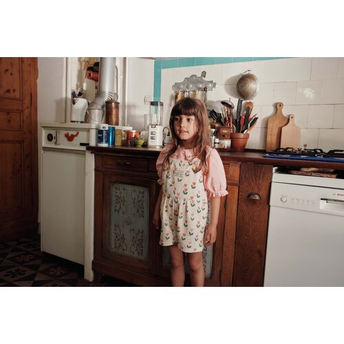 Emile Et Ida Korte overall met tulpen print Emile Et Ida Korte overall met tulpen print