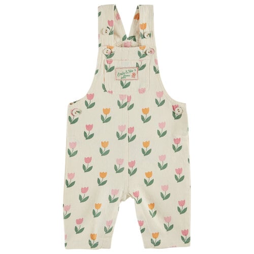 Emile Et Ida Baby overall met tulpen print