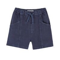 Linen Shorts Navy